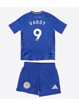 Leicester City Jamie Vardy #9 Replika Hemmakläder Barn 2024-25 Kortärmad (+ byxor)